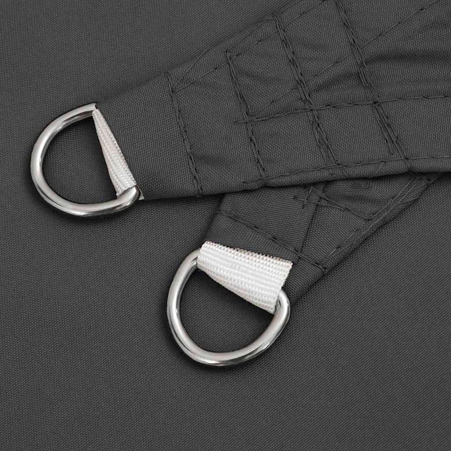 Voile de parasol tissu oxford rectangulaire 2x4,5 m anthracite - 6