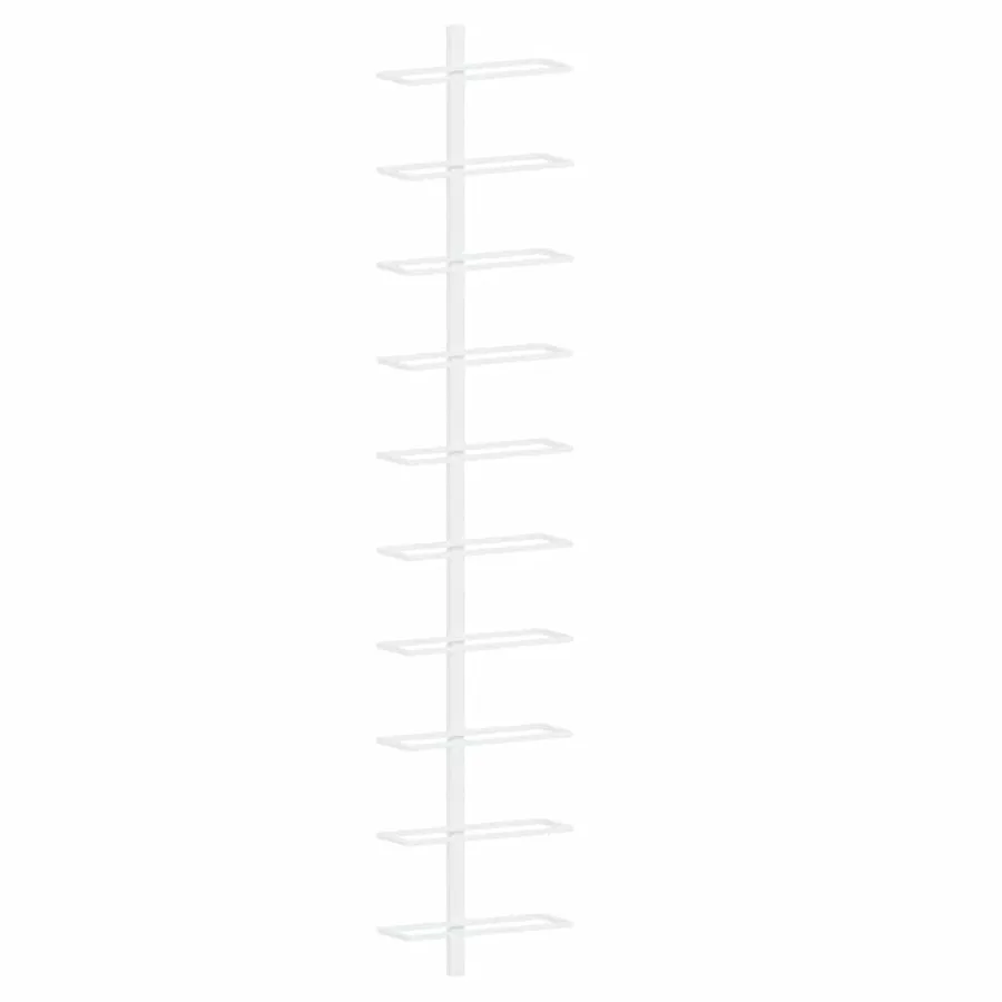Casier à vin mural pour 10 bouteilles 2 pcs Blanc Métal - 5