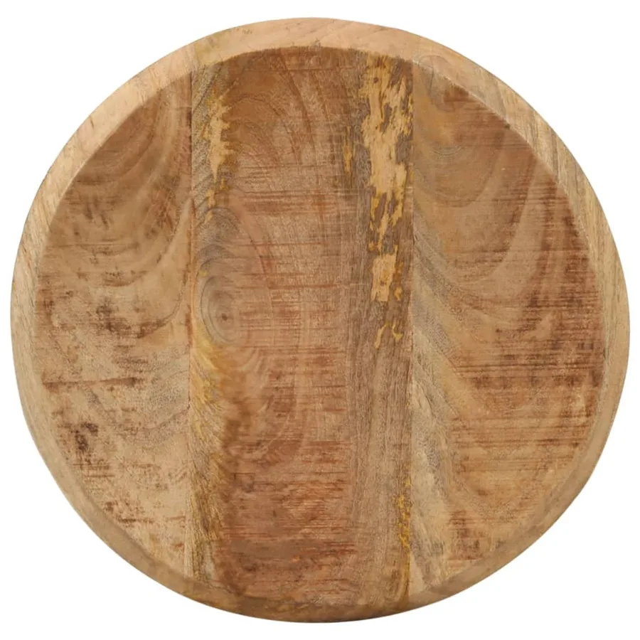 Chaises de bar lot de 2 bois de manguier solide - 4