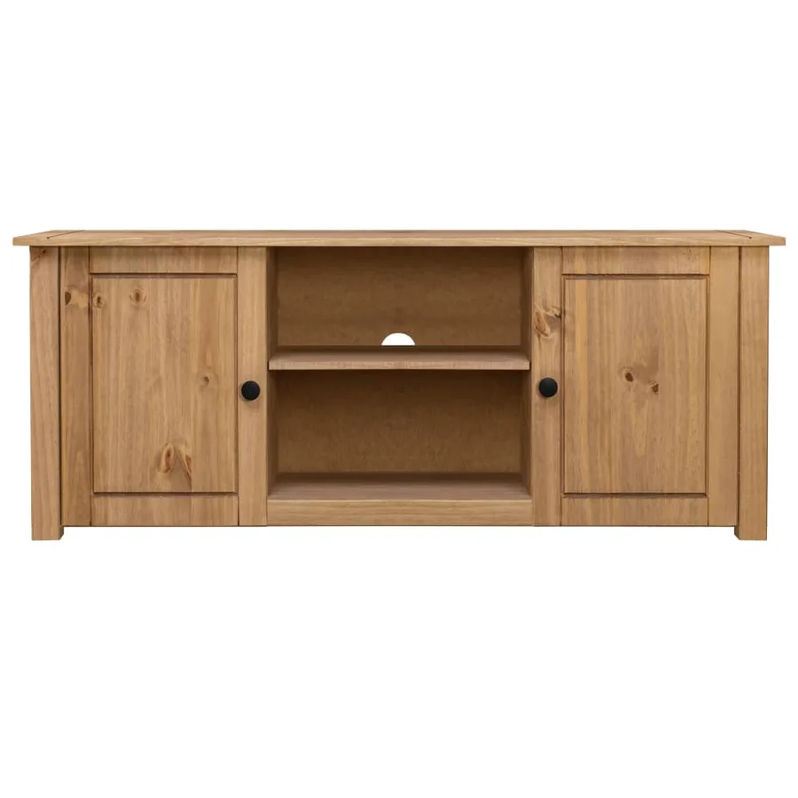 Meuble TV 120x40x50 cm Bois de pin massif Gamme Panama - 2