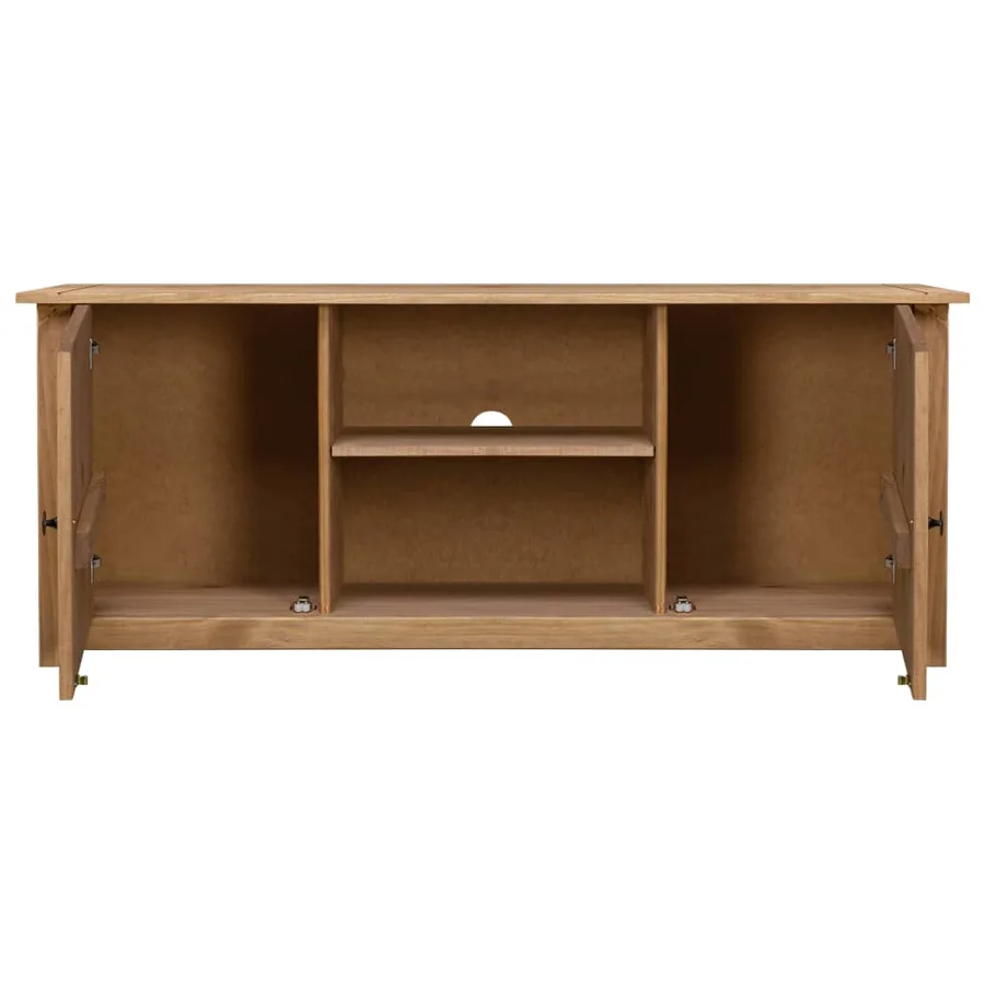 Meuble TV 120x40x50 cm Bois de pin massif Gamme Panama - 3