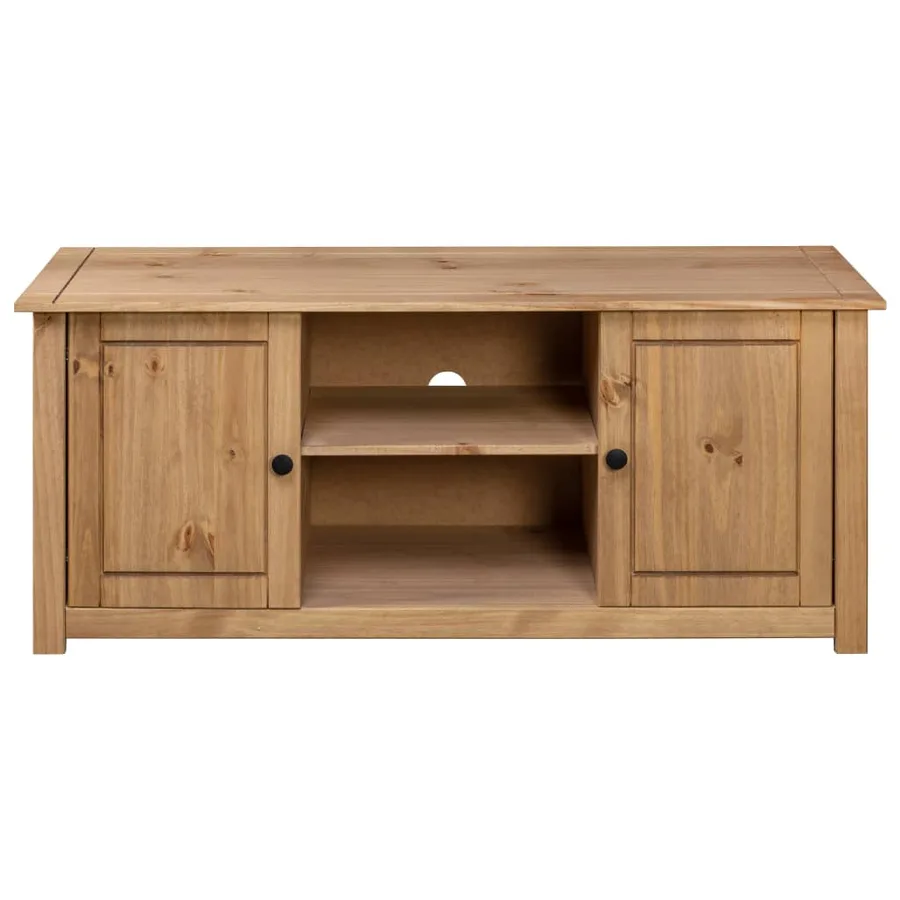 Meuble TV 120x40x50 cm Bois de pin massif Gamme Panama - 5