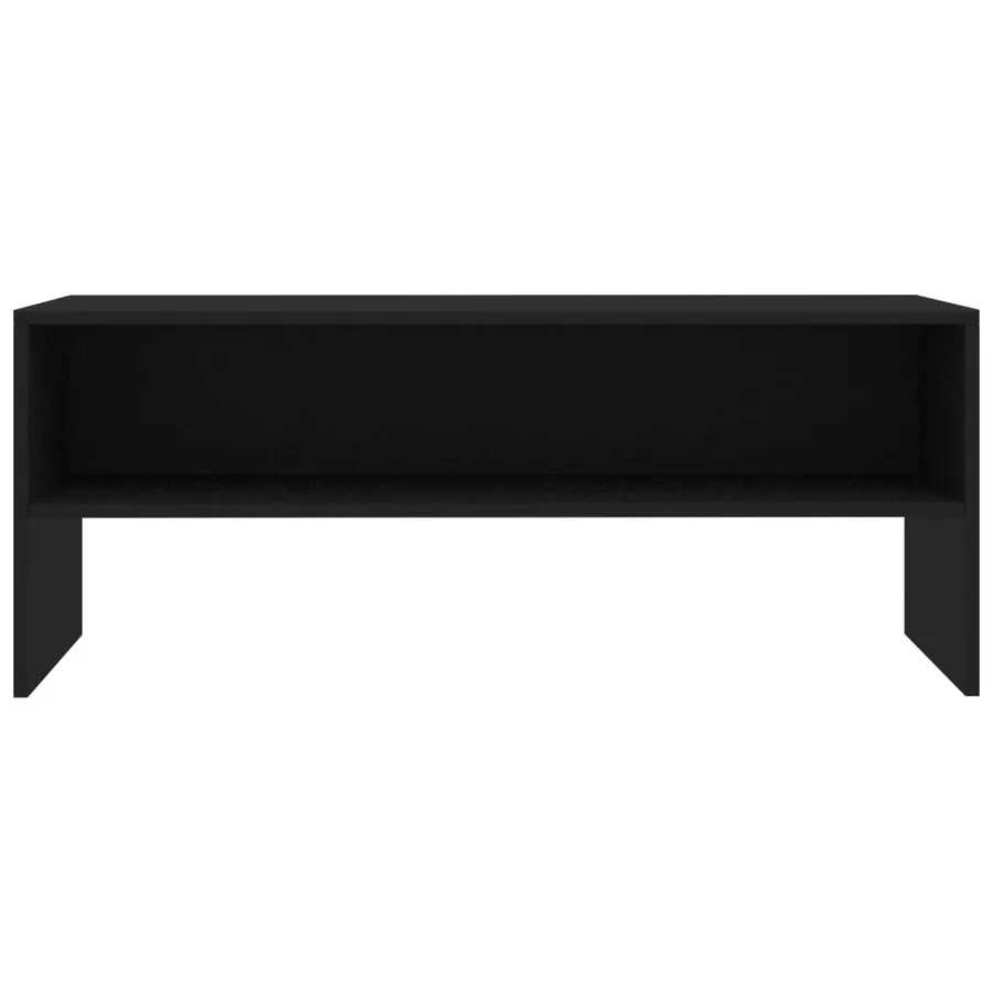 Meuble TV Noir 100x40x40 cm Bois d’ingénierie - 4