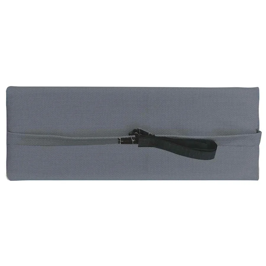 Appui-tête de chaise longue Gris 40x7,5x15 cm Textilène - 3