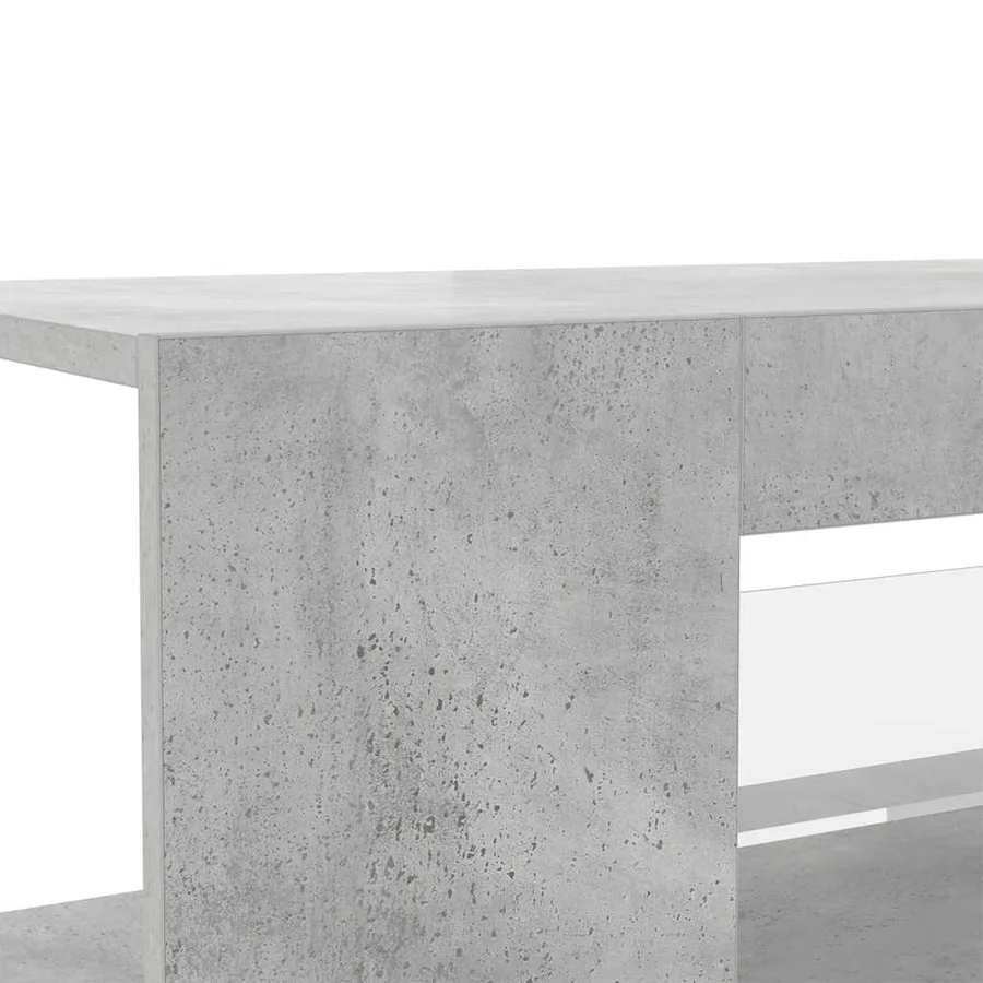 Meuble TV avec lumières LED gris béton 90x39x30 cm - 9