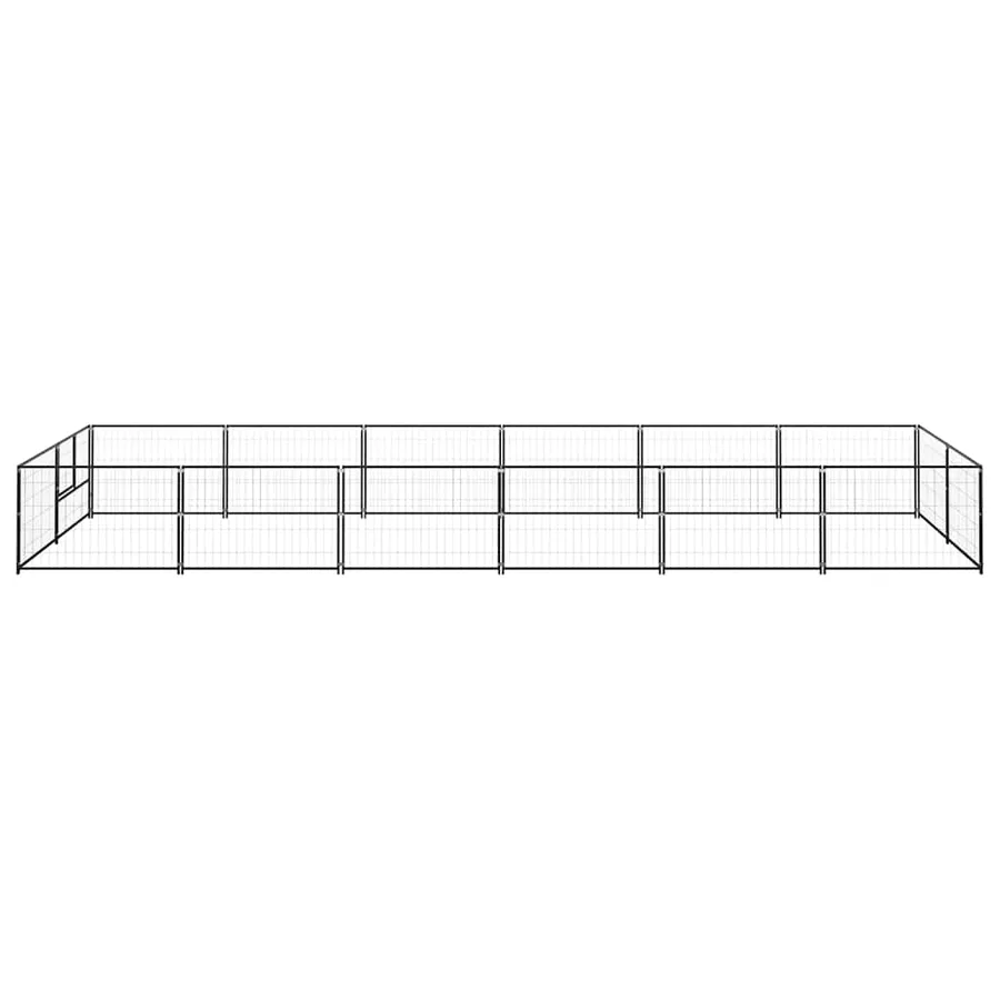 Chenil Noir 12 m² Acier - 4