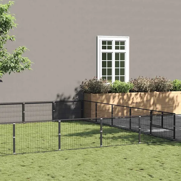 Chenil Noir 30 m² Acier