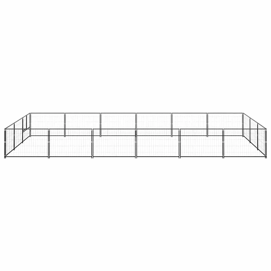 Chenil Noir 18 m² Acier - 4