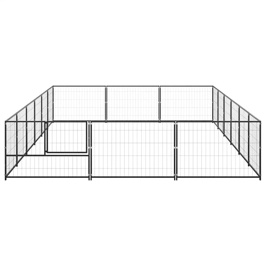 Chenil Noir 18 m² Acier - 5