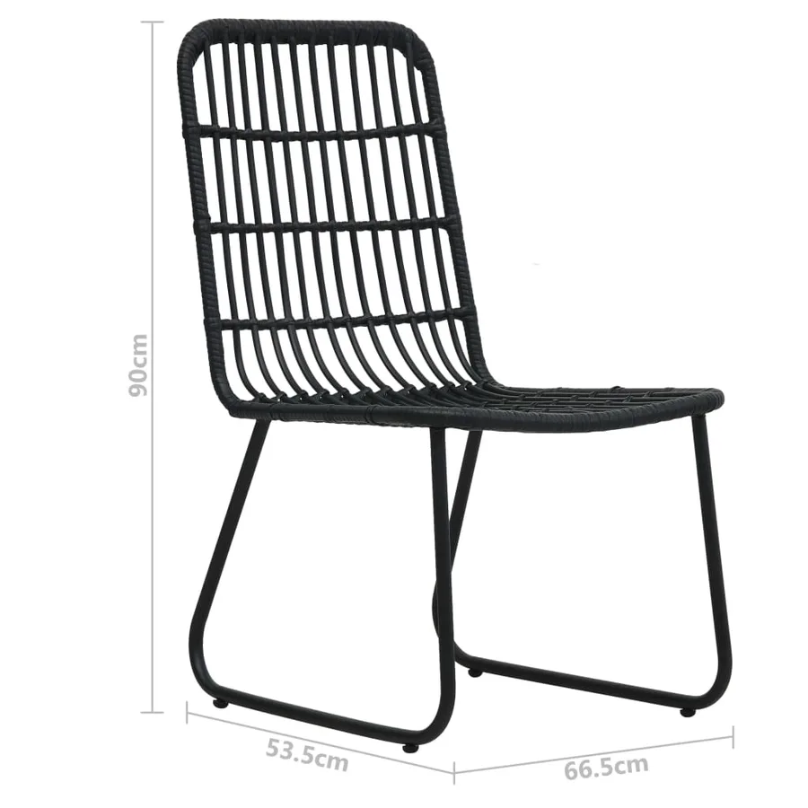 Ensemble à manger d'extérieur 5 pcs résine tressée et verre - 13