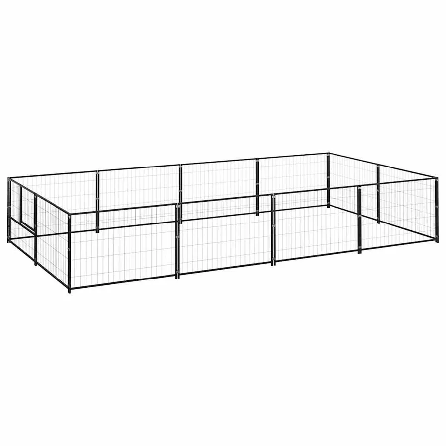 Chenil Noir 8 m² Acier - 2