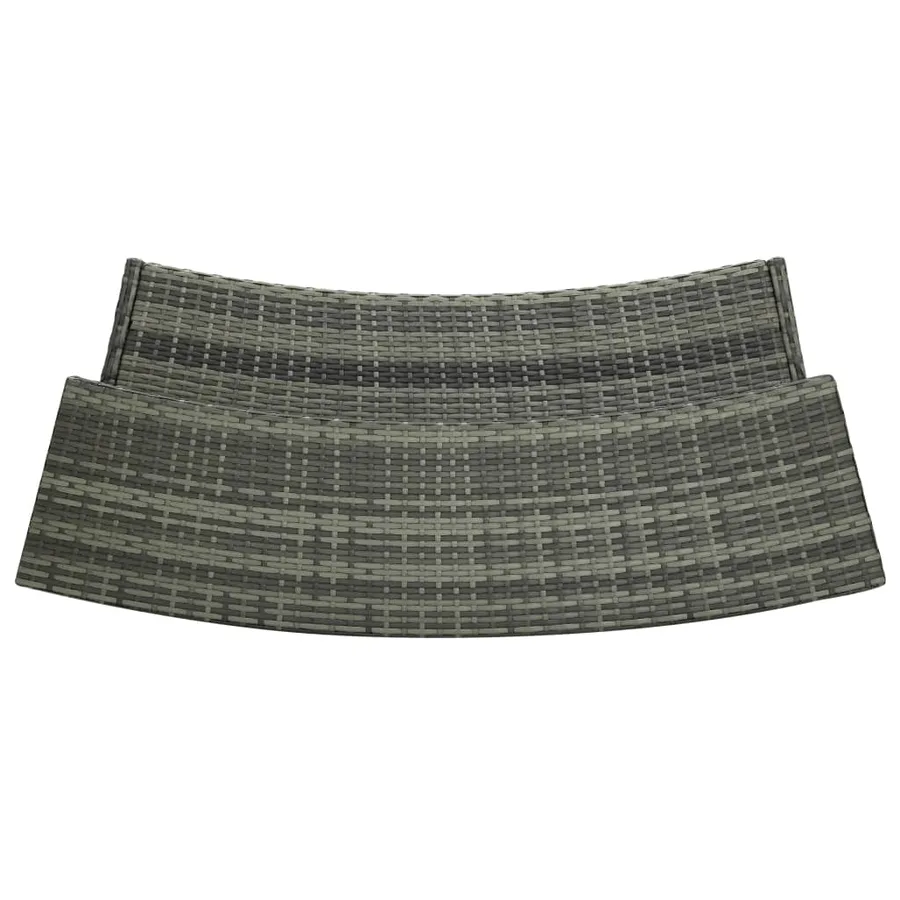 Ensemble de bar de jardin avec coussins 3 pcs Gris - 7