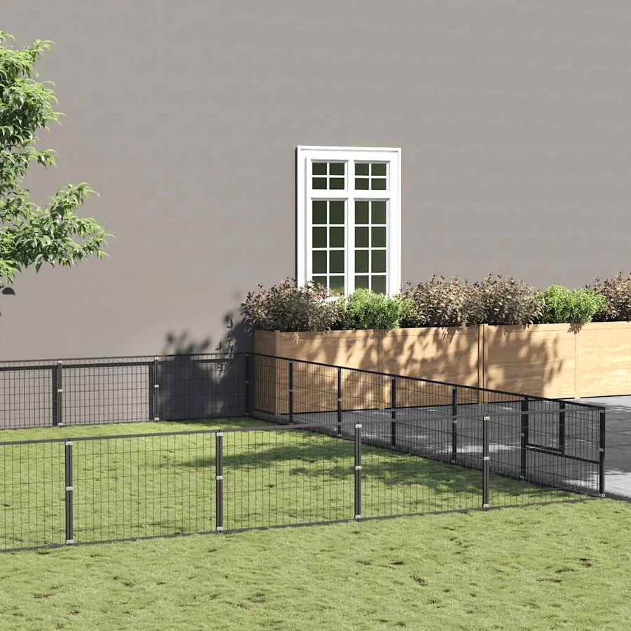 Chenil Noir 42 m² Acier