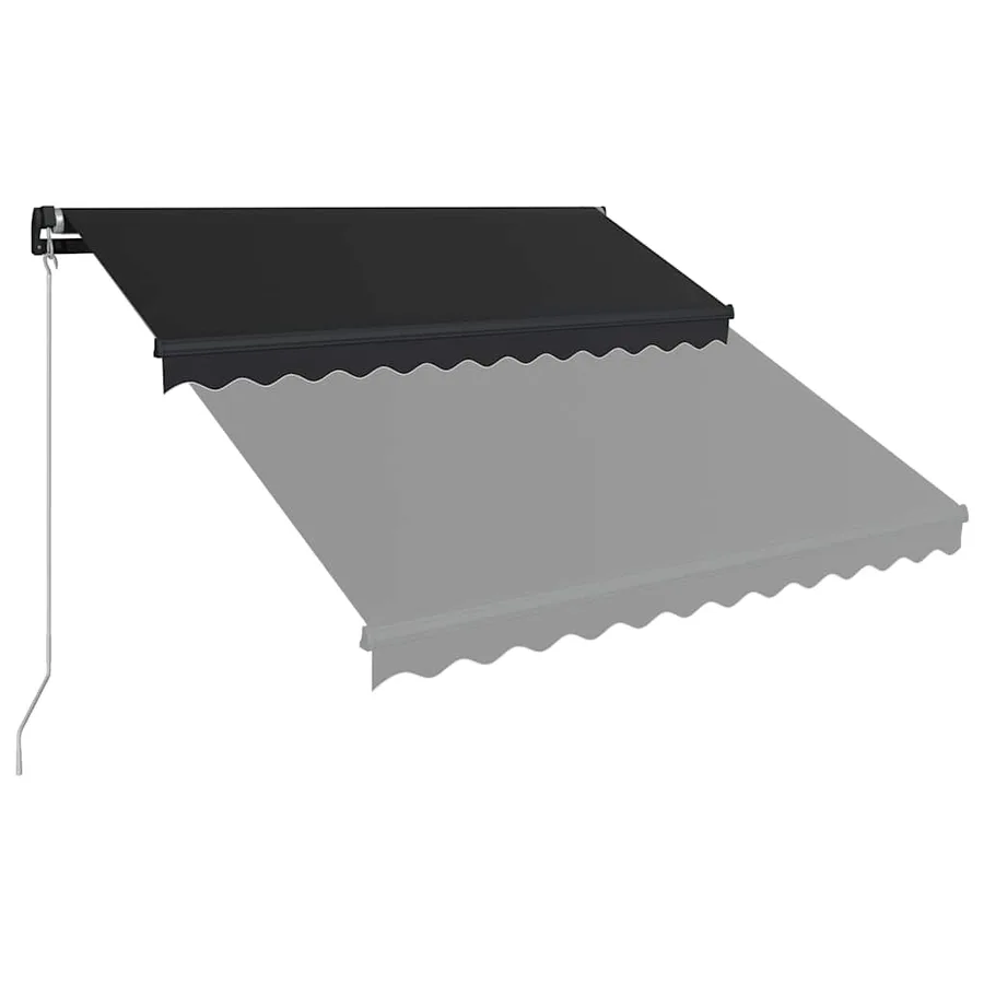 Auvent manuel rétractable 350x250 cm Anthracite - 3
