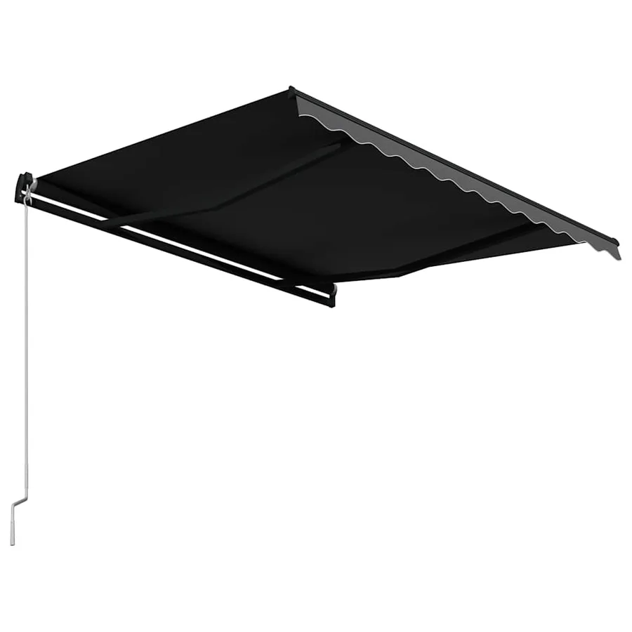 Auvent manuel rétractable 350x250 cm Anthracite - 4