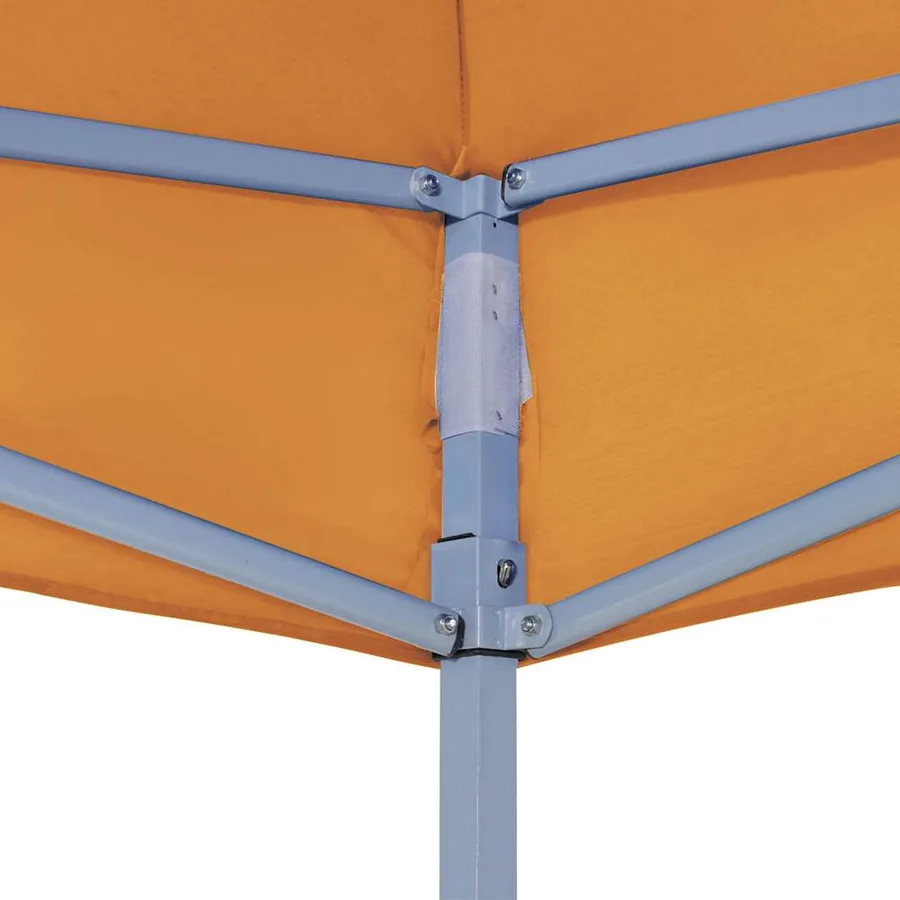 Toit de tente de réception 3x3 m Orange 270 g/m² - 4