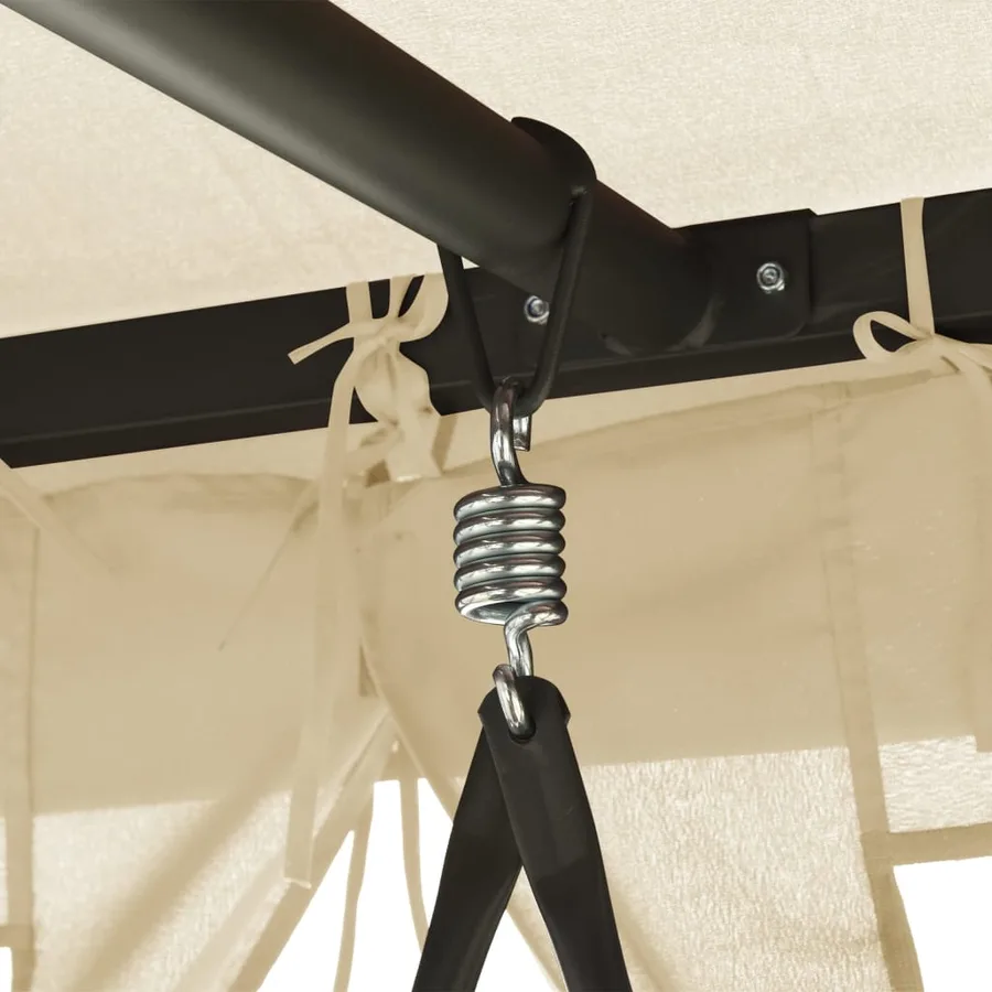 Belvédère convertible en balancelle Blanc crème - 5
