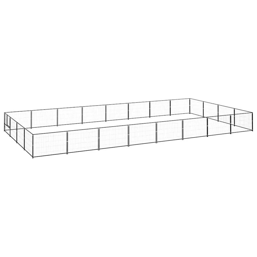 Chenil Noir 32 m² Acier - 2