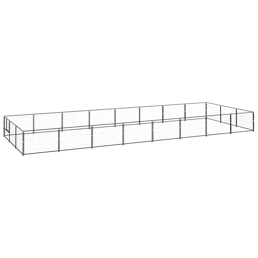 Chenil Noir 24 m² Acier
