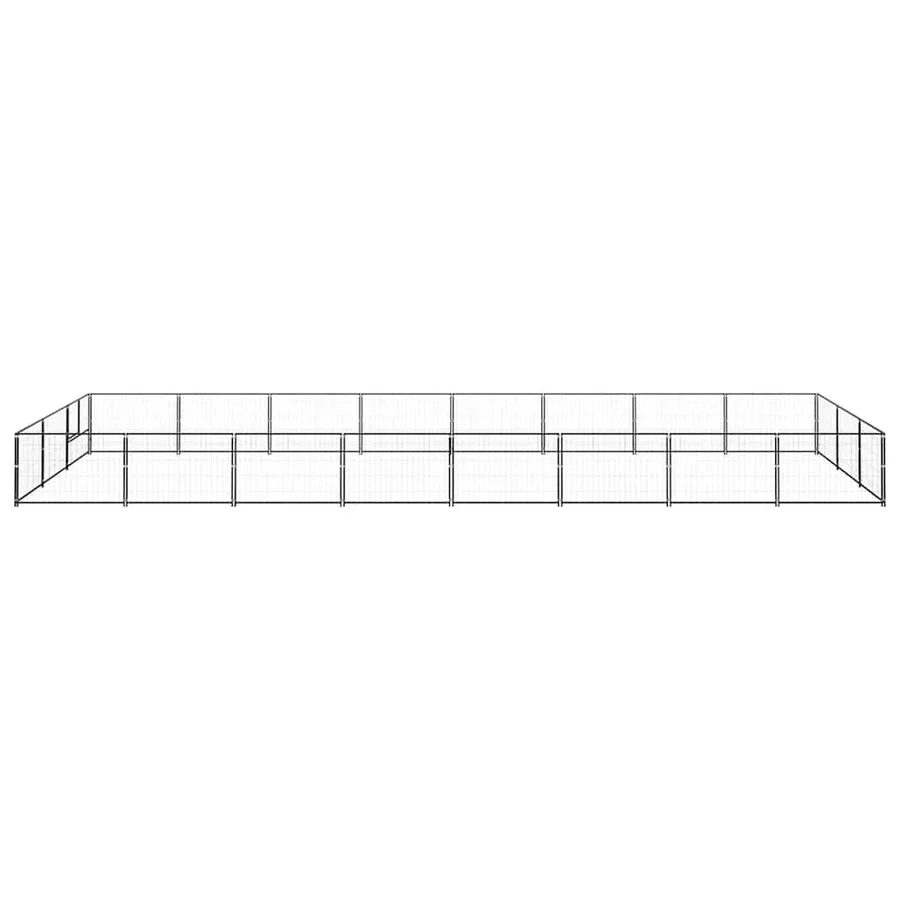 Chenil Noir 24 m² Acier - 3