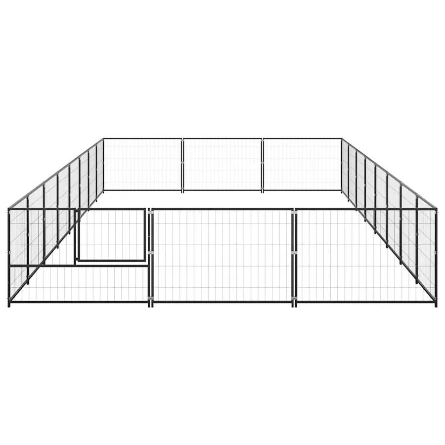 Chenil Noir 24 m² Acier - 4
