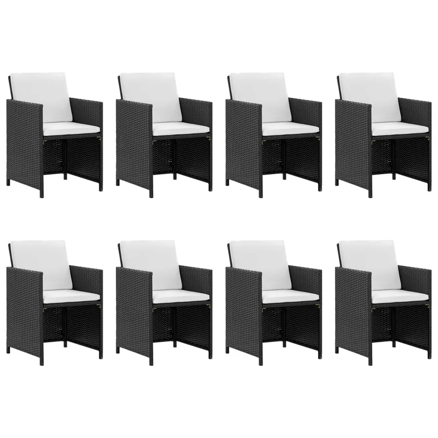 Ensemble à manger d'extérieur 13 pcs coussins Résine tressée - 2