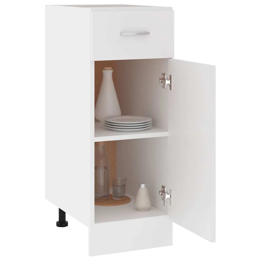 Meuble bas à tiroirs "Lyon" Blanc 30 x 46 x 81,5 cm Bois d'ingénierie - 4