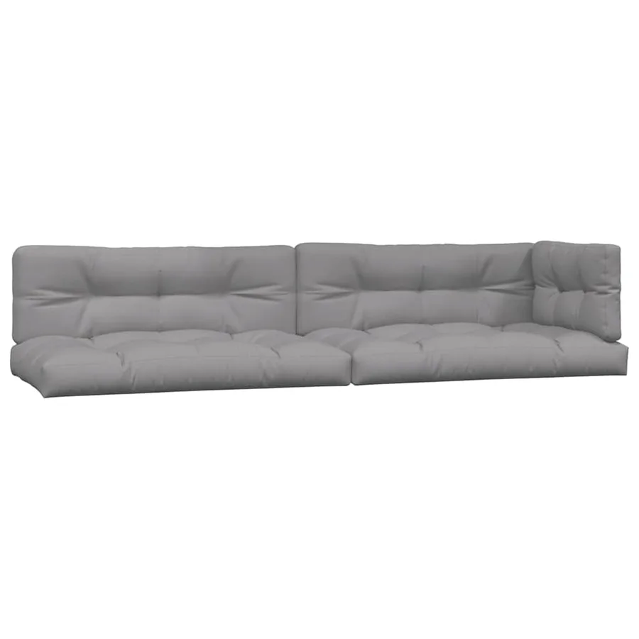 Coussins de palette lot de 5 gris tissu - 2
