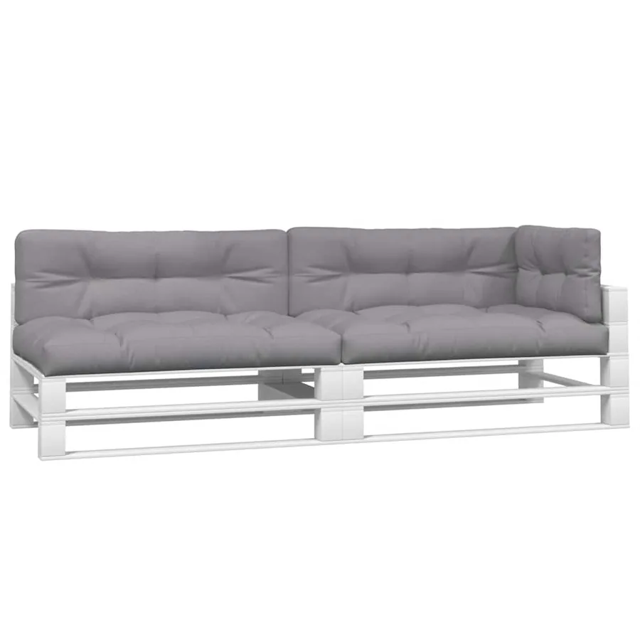 Coussins de palette lot de 5 gris tissu - 3