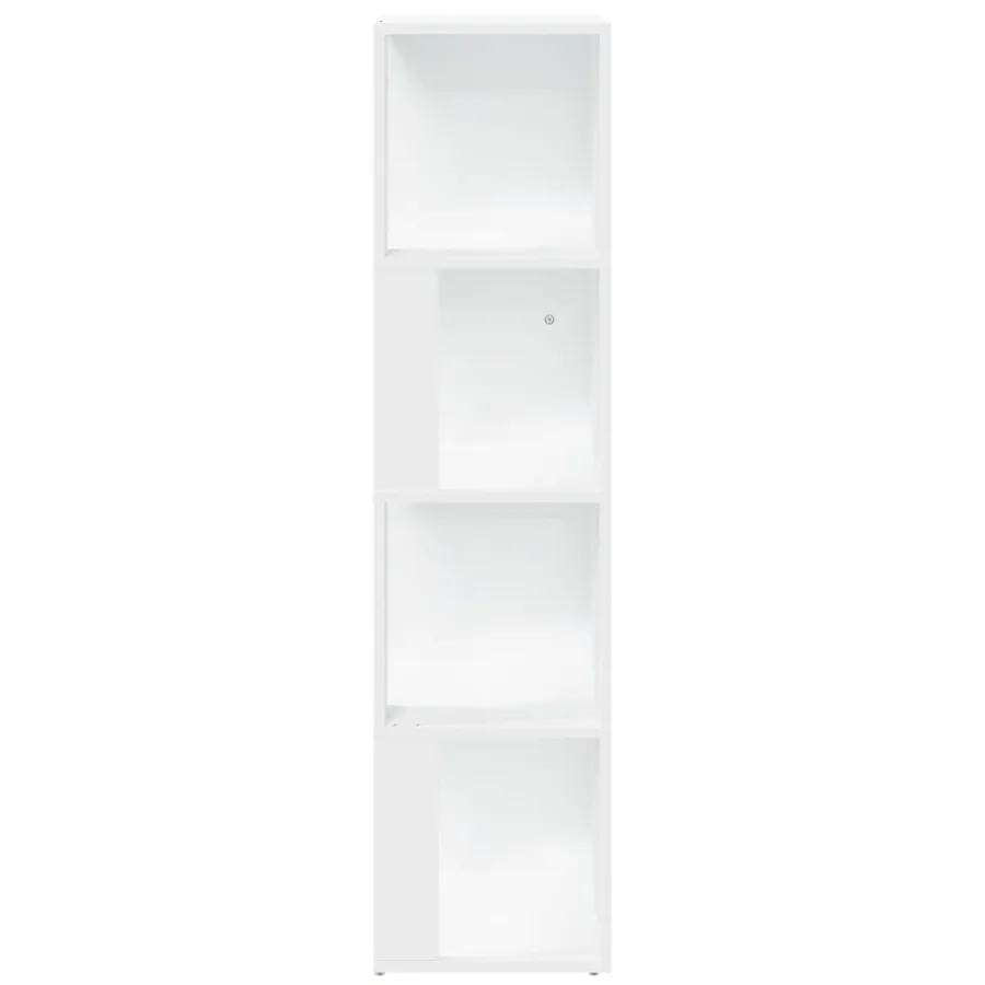 Armoire d'angle Blanc 33x33x132 cm Bois d’ingénierie - 4