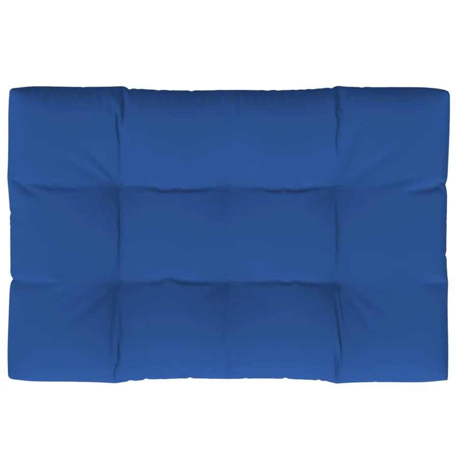Coussin de palette bleu royal 120x80x12 cm tissu - 2