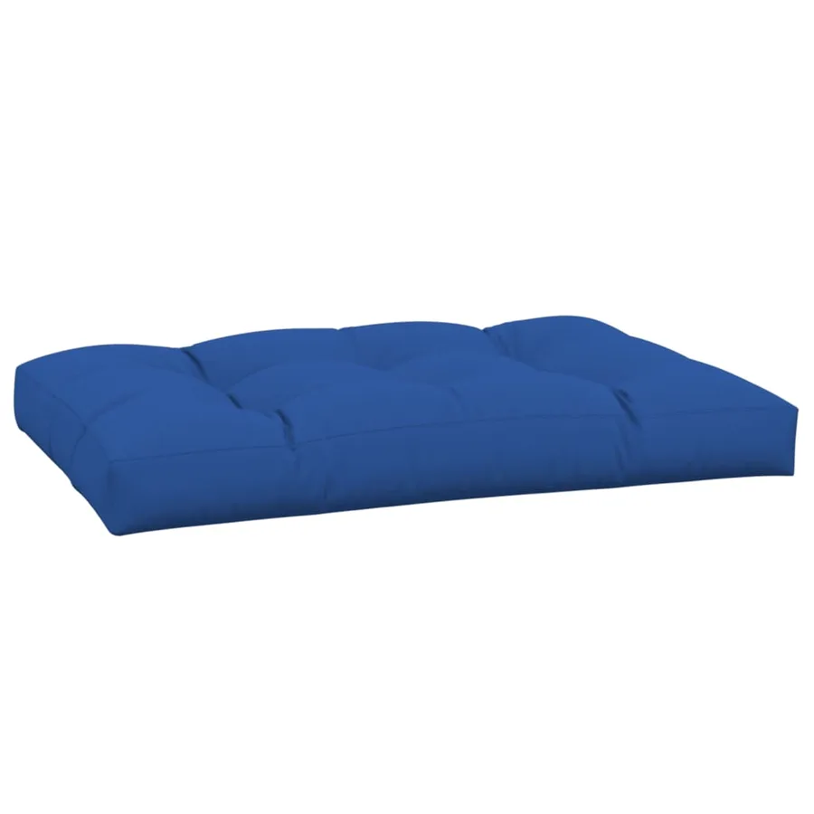 Coussin de palette bleu royal 120x80x12 cm tissu - 4