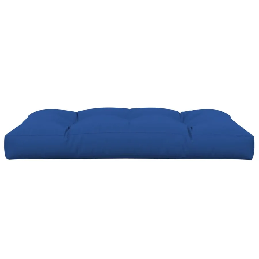 Coussin de palette bleu royal 120x80x12 cm tissu - 5
