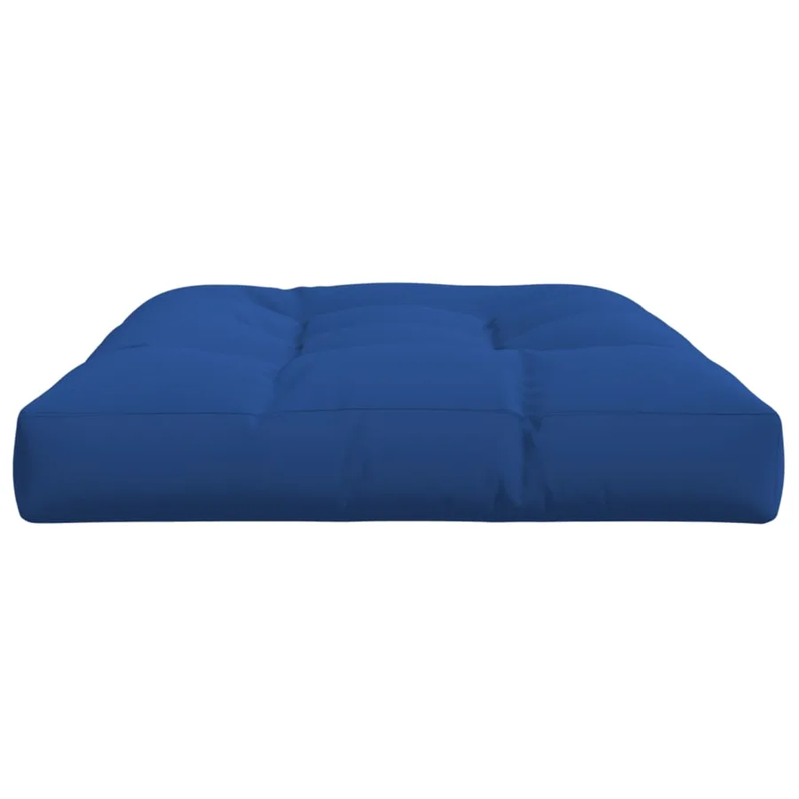 Coussin de palette bleu royal 120x80x12 cm tissu - 6