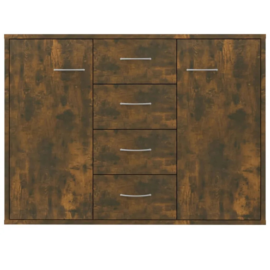 Buffet Chêne fumé 88x30x65 cm Bois d'ingénierie - 4