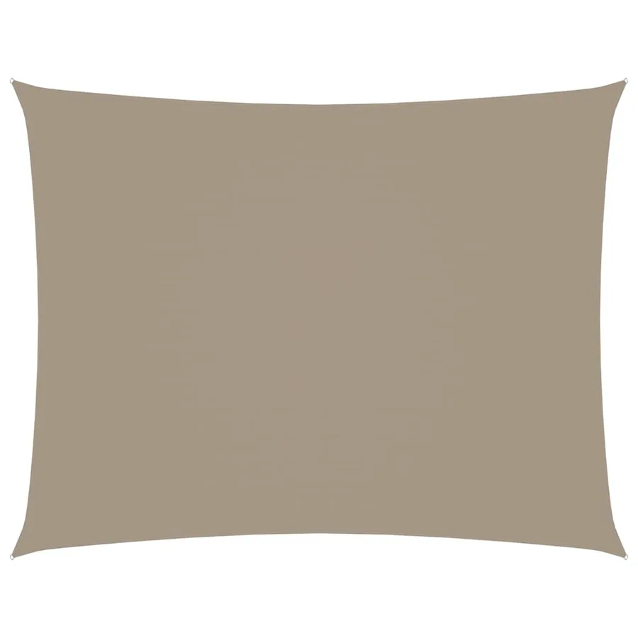 Voile de parasol tissu oxford rectangulaire 2,5x3,5 m taupe - 2