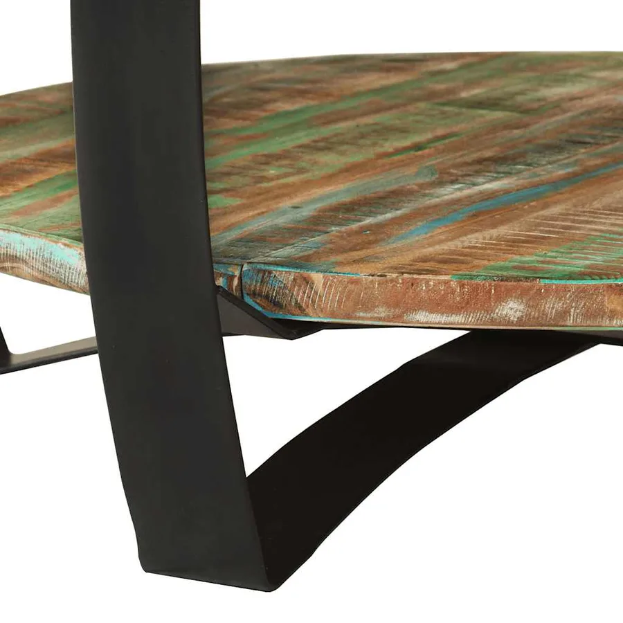 Table basse Bois massif de récupération 65x32 cm - 10