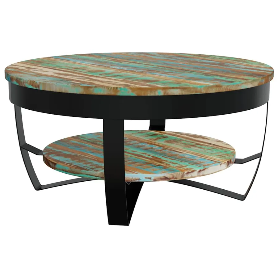 Table basse Bois massif de récupération 65x32 cm - 2