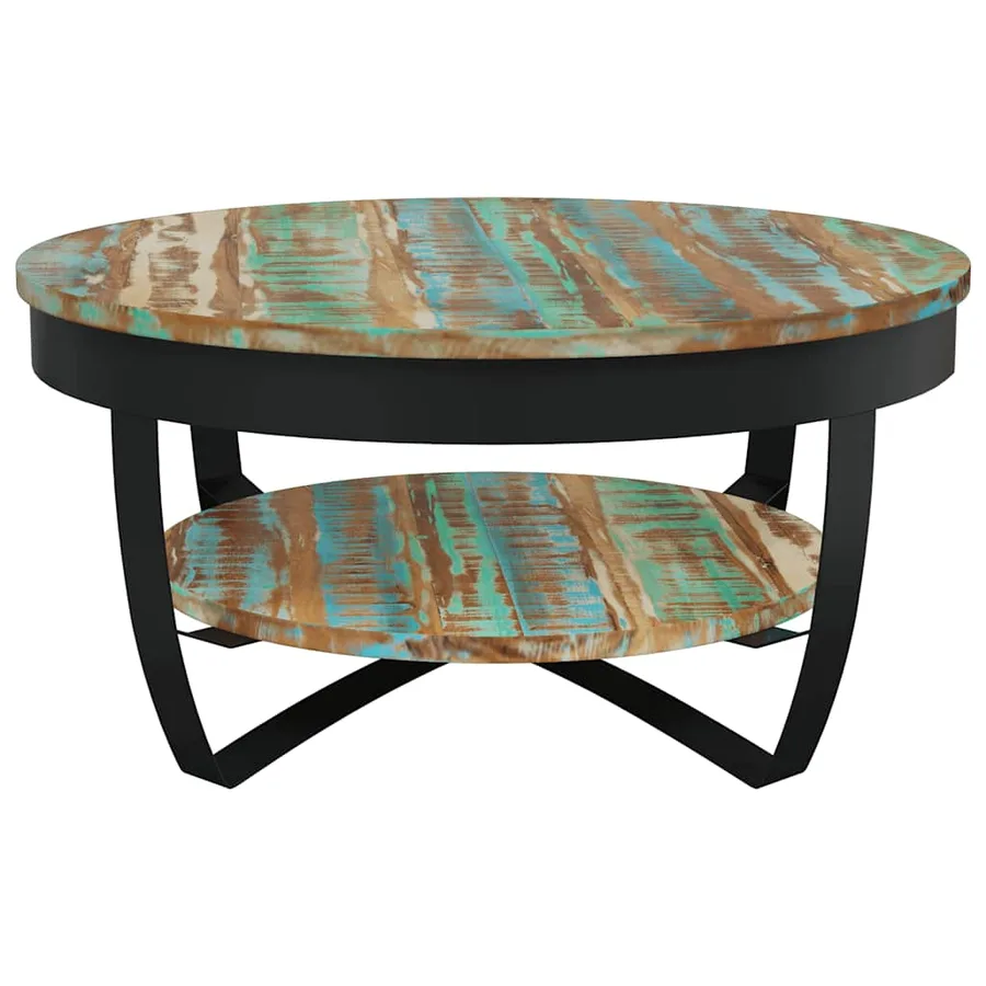 Table basse Bois massif de récupération 65x32 cm - 6