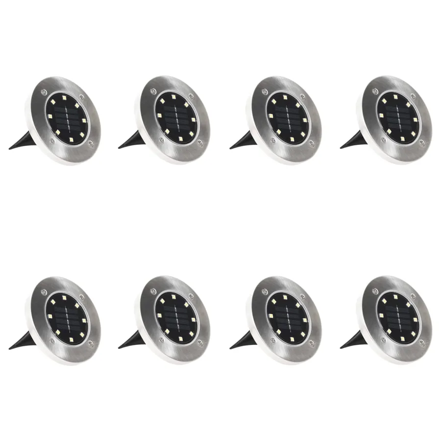 Lampes solaires de sol 8 pcs Lumières LED couleur RVB - 3