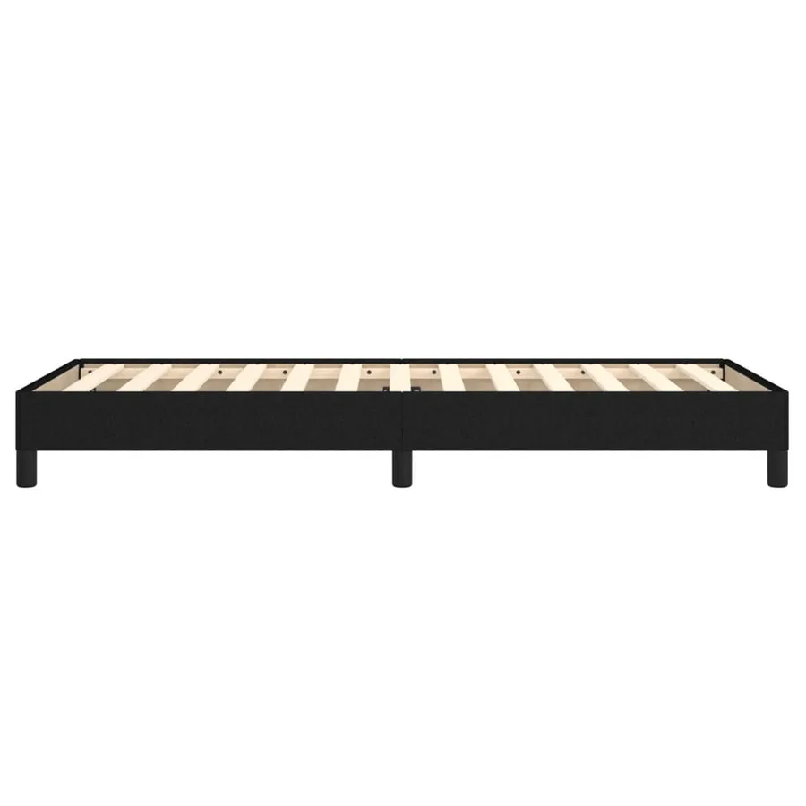 Cadre de lit sans matelas noir 90x190 cm tissu - 6