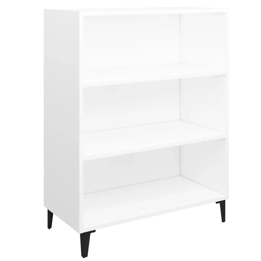 Buffet Blanc 69,5x32,5x90 cm Bois d'ingénierie - 2