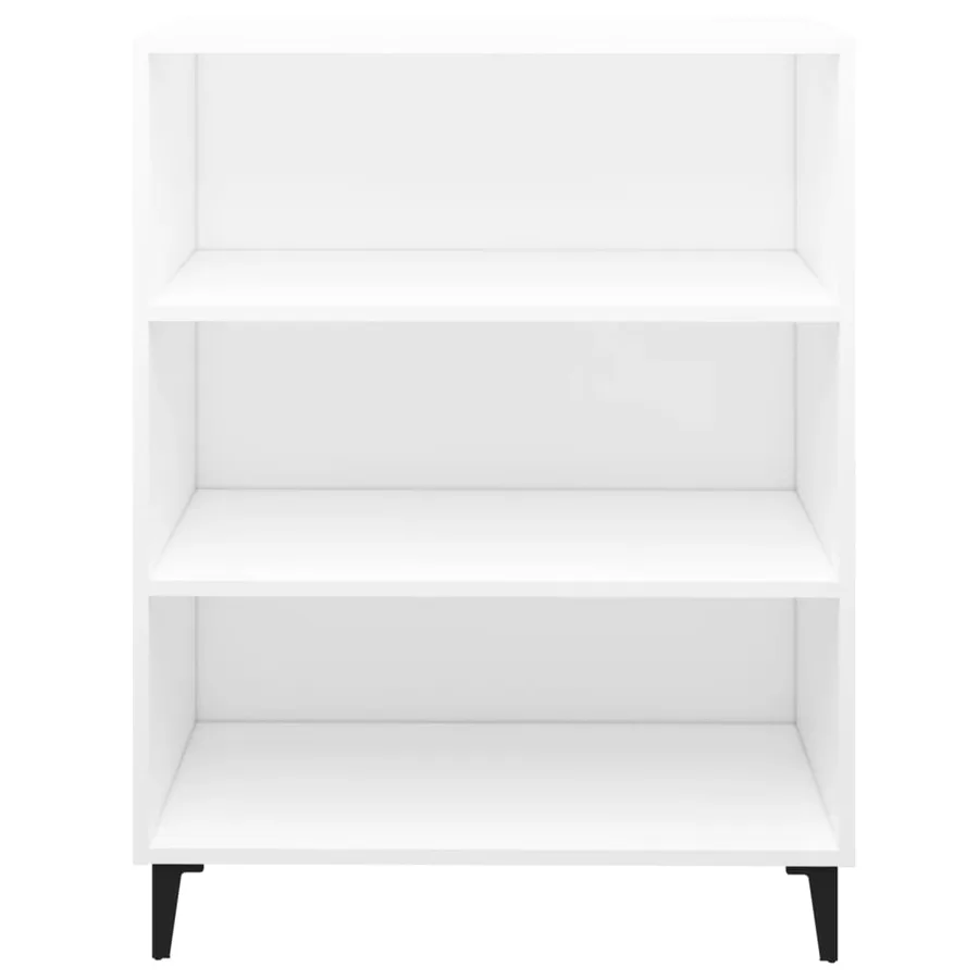 Buffet Blanc 69,5x32,5x90 cm Bois d'ingénierie - 3