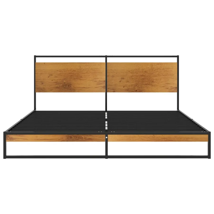 Cadre de lit sans matelas métal 140x200 cm - 3