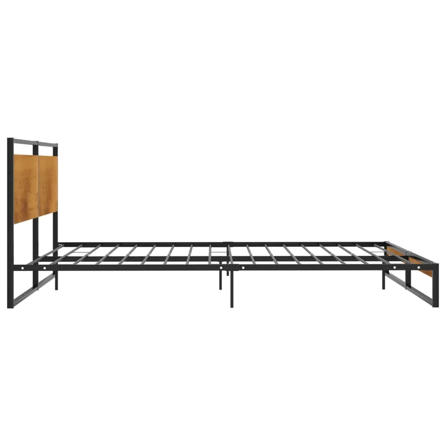 Cadre de lit sans matelas métal 140x200 cm - 4