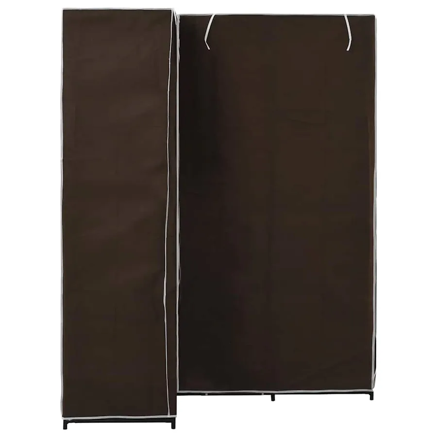 Garde-robe d'angle Marron 130x87x169 cm - 3
