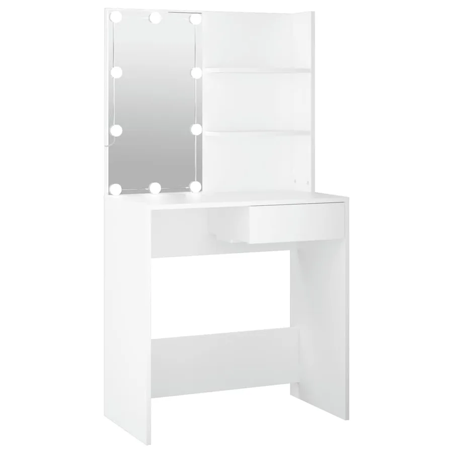 Coiffeuse avec LED Blanc 74,5x40x141 cm - 2