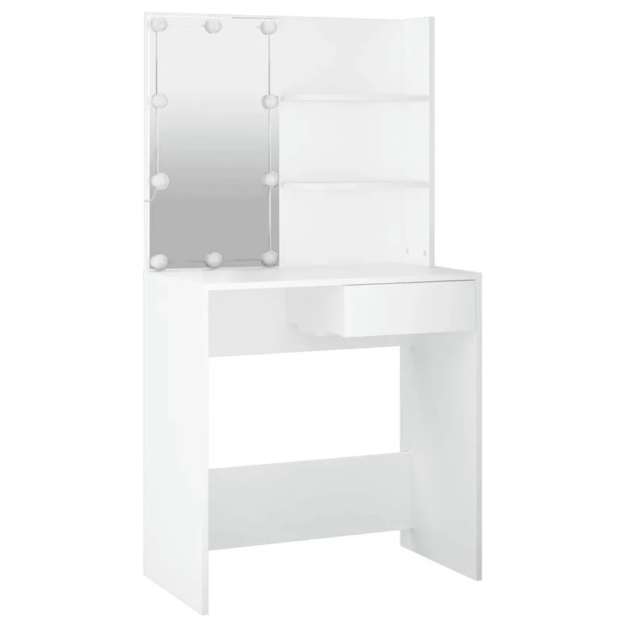 Coiffeuse avec LED Blanc 74,5x40x141 cm - 6