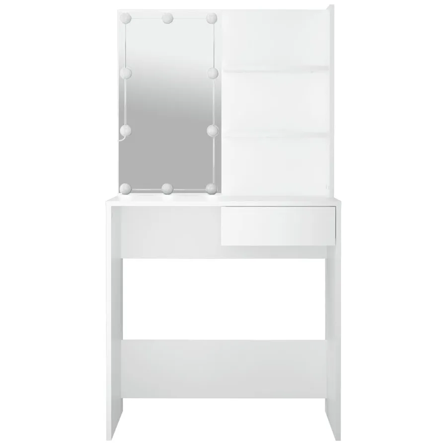 Coiffeuse avec LED Blanc 74,5x40x141 cm - 8