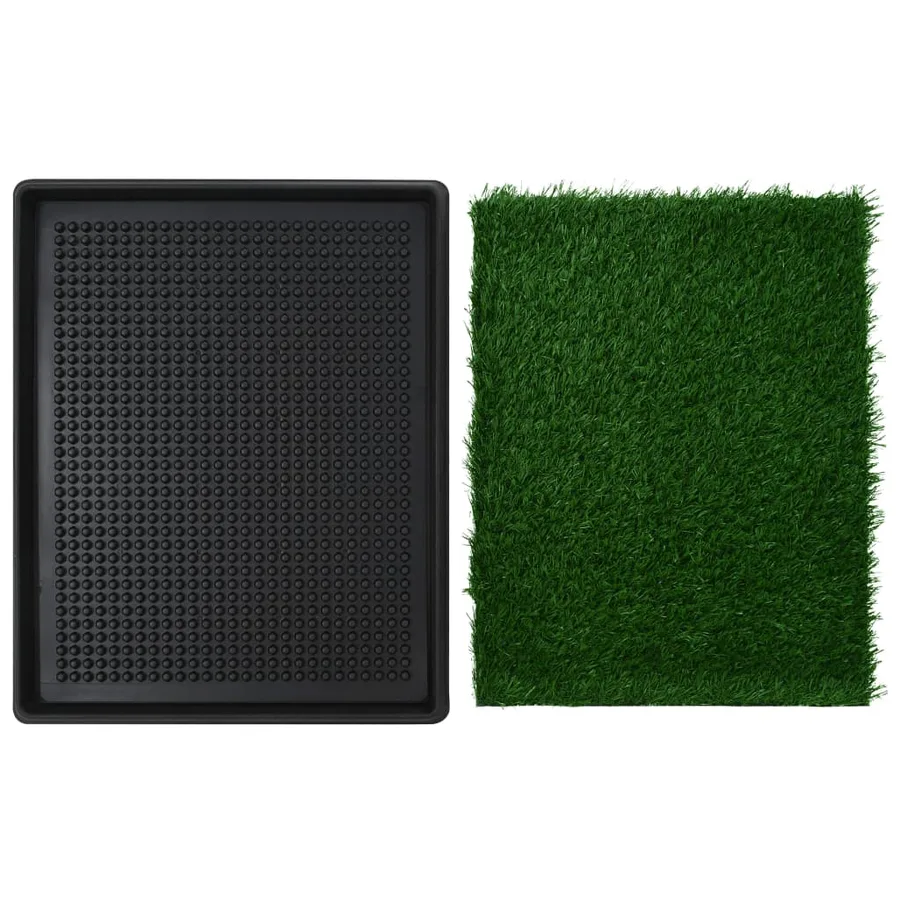Toilette pour animaux avec plateau et gazon artificiel Vert WC - 4